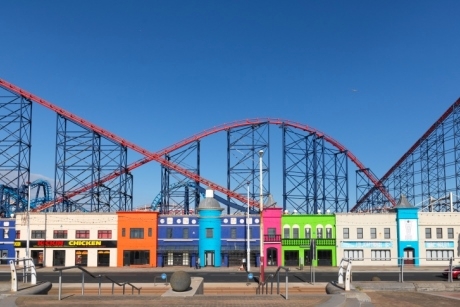 Blackpool promenade offers a colourful view 
